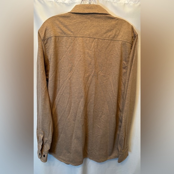 Benchmark Size M Oh Snap Hybrid FR Shirt Fire Resistant Stretch Material Tan - Picture 5 of 12